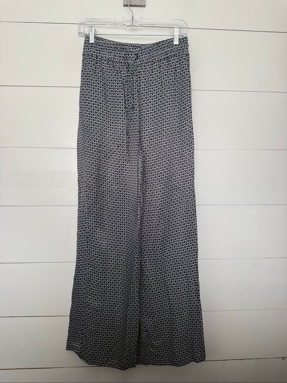 Zara Women’s Small Blue Tan Wide Leg Pants